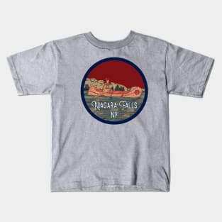 Niagara Falls Vintage Travel Decal Kids T-Shirt